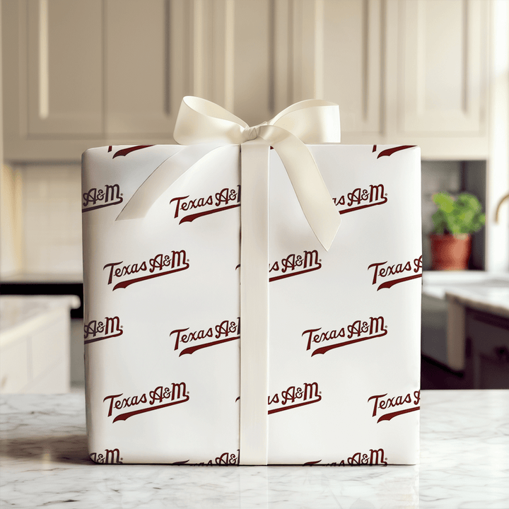 Texas A&M cursive - Wrapping Paper - Aspen & Arlo