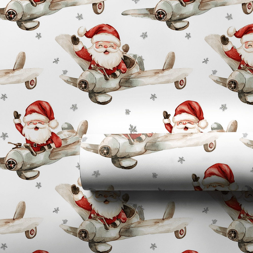 Sky High Claus - Wrapping Paper - Aspen & Arlo