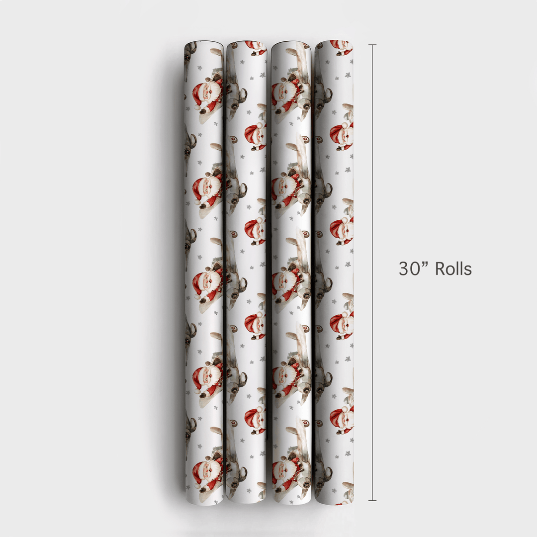 Sky High Claus - Wrapping Paper - Aspen & Arlo