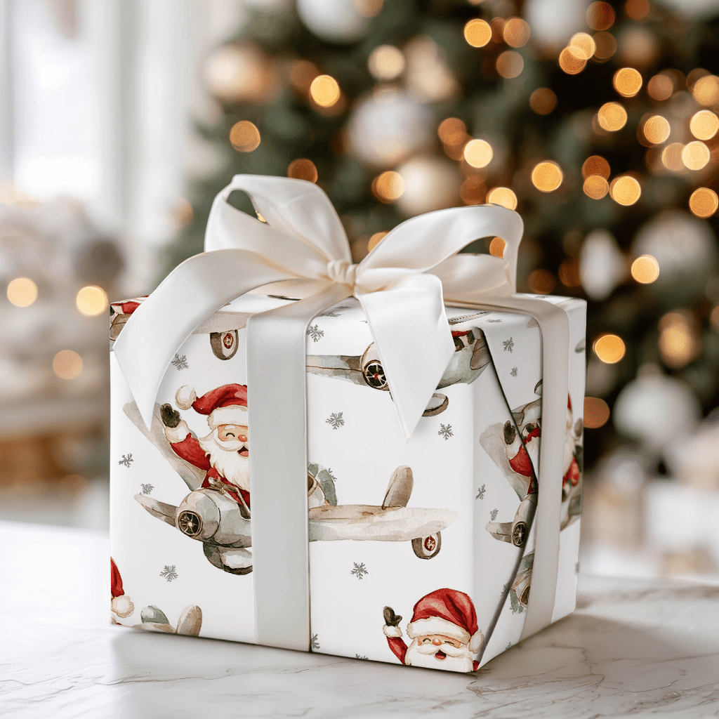 Sky High Claus - Wrapping Paper - Aspen & Arlo