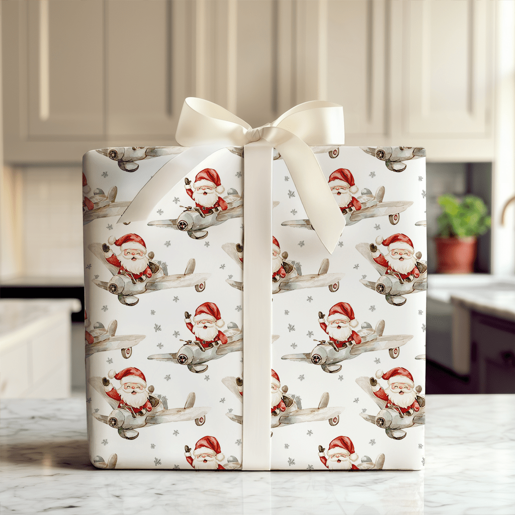 Sky High Claus - Wrapping Paper - Aspen & Arlo