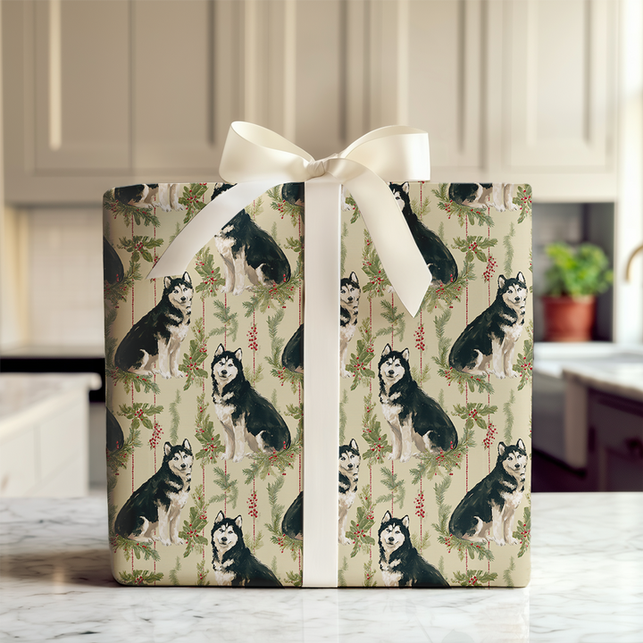 Husky Christmas Green