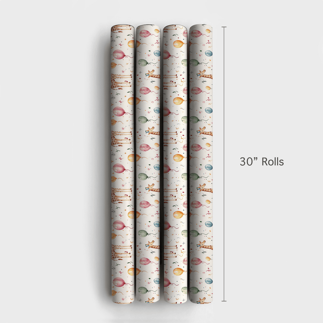 Giraffetastic Celebration - Wrapping Paper - Aspen & Arlo