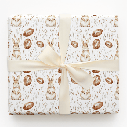 Bunny in the Endzone - Wrapping Paper - Aspen & Arlo