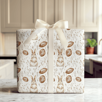 Bunny in the Endzone - Wrapping Paper - Aspen & Arlo