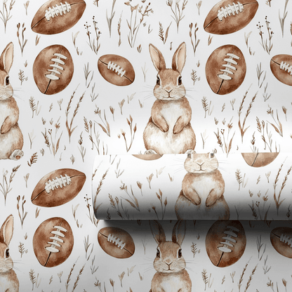 Bunny in the Endzone - Wrapping Paper - Aspen & Arlo