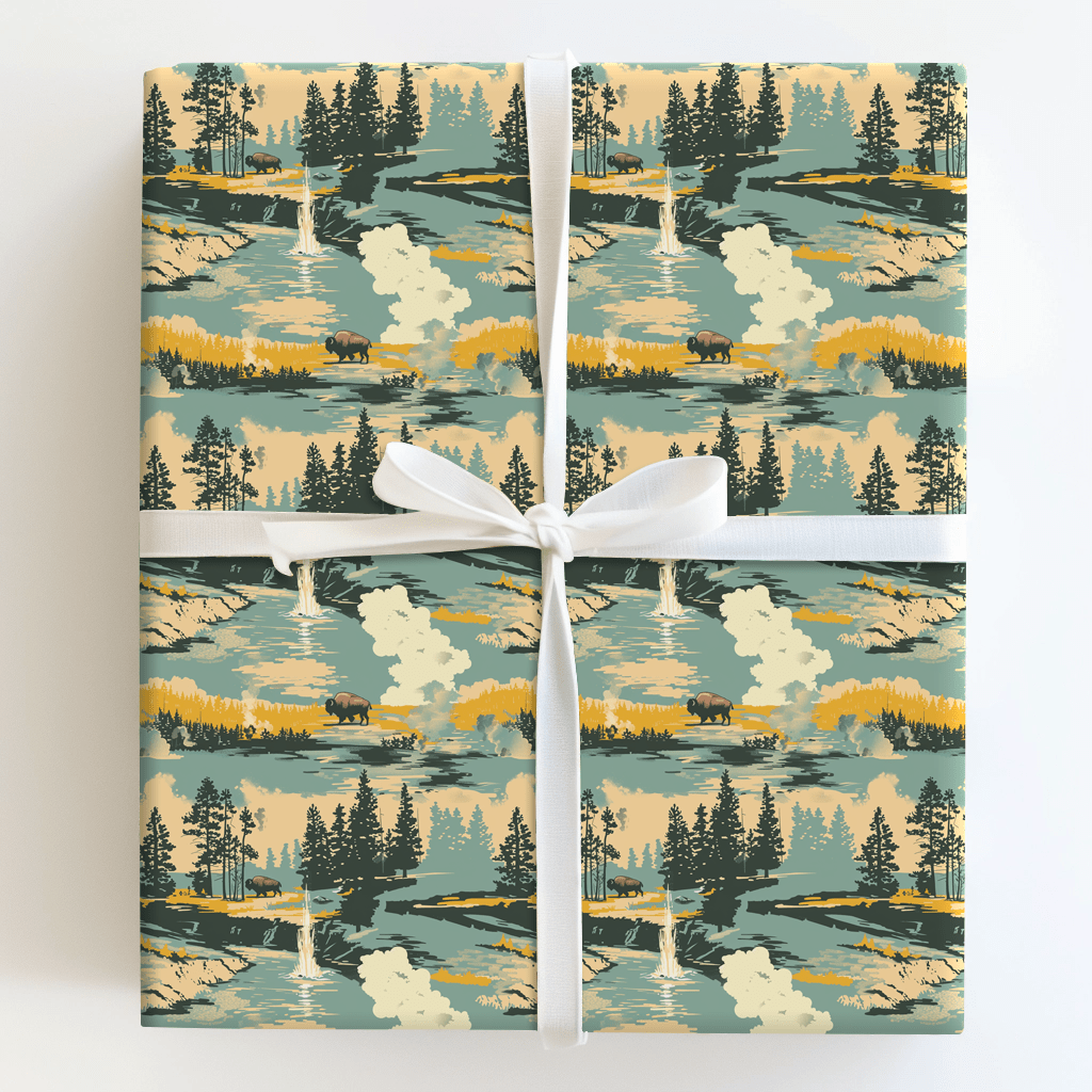 Bison Around - Wrapping Paper - Aspen & Arlo