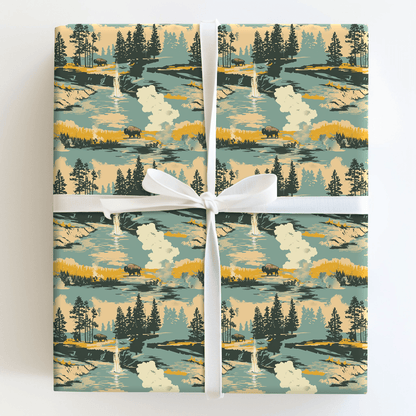 Bison Around - Wrapping Paper - Aspen & Arlo