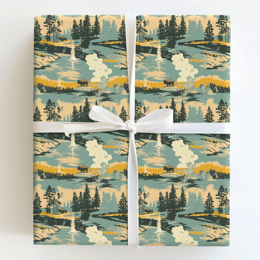 Bison Around - Wrapping Paper - Aspen & Arlo