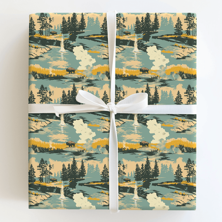 Bison Around - Wrapping Paper - Aspen & Arlo