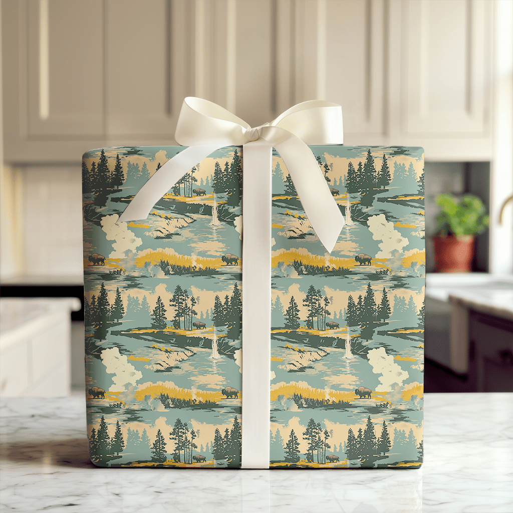 Bison Around - Wrapping Paper - Aspen & Arlo