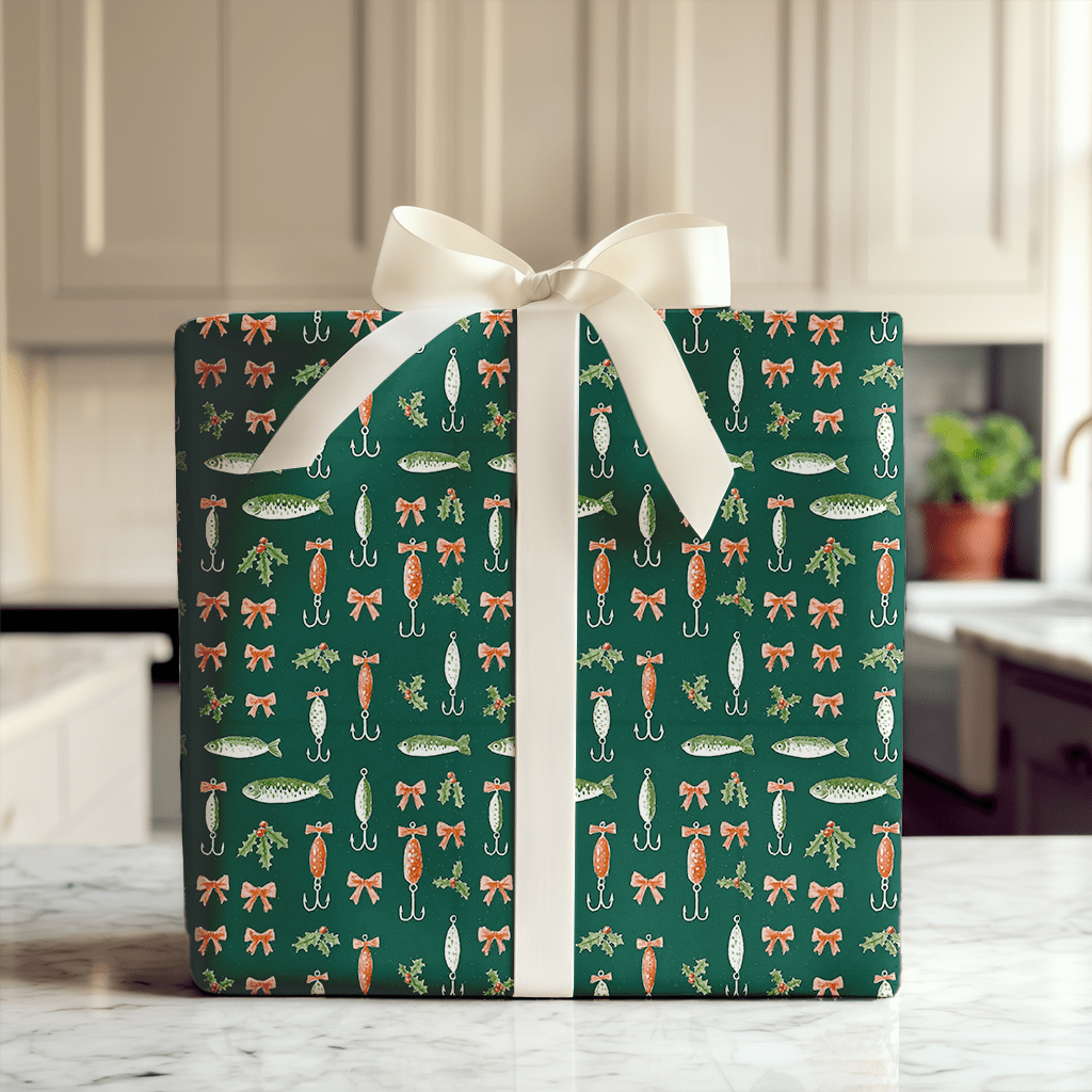 Vintage Lures - Wrapping Paper - Aspen & Arlo