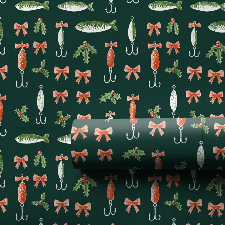 Vintage Lures - Wrapping Paper - Aspen & Arlo