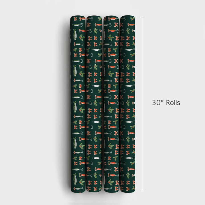 Vintage Lures - Wrapping Paper - Aspen & Arlo