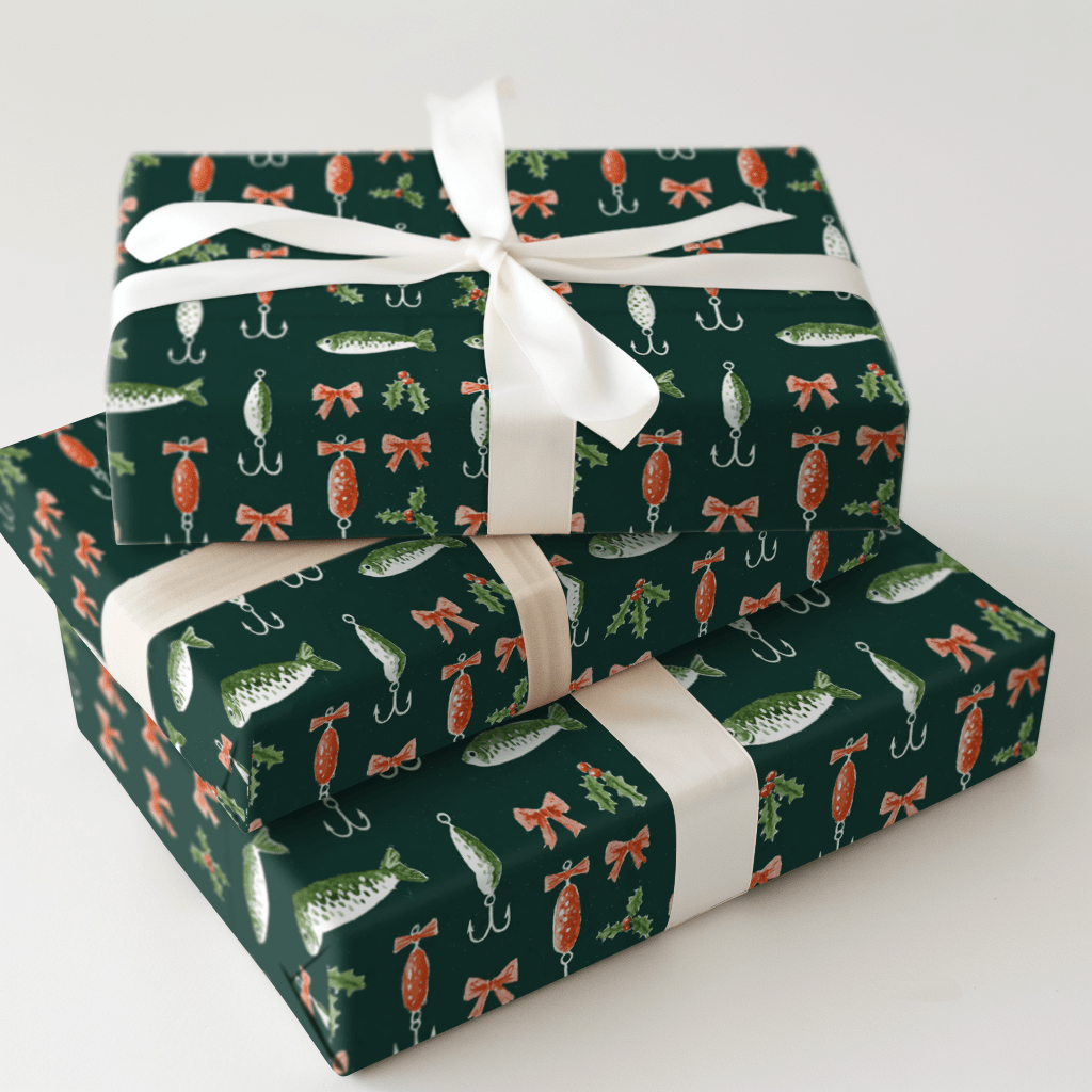 Vintage Lures - Wrapping Paper - Aspen & Arlo