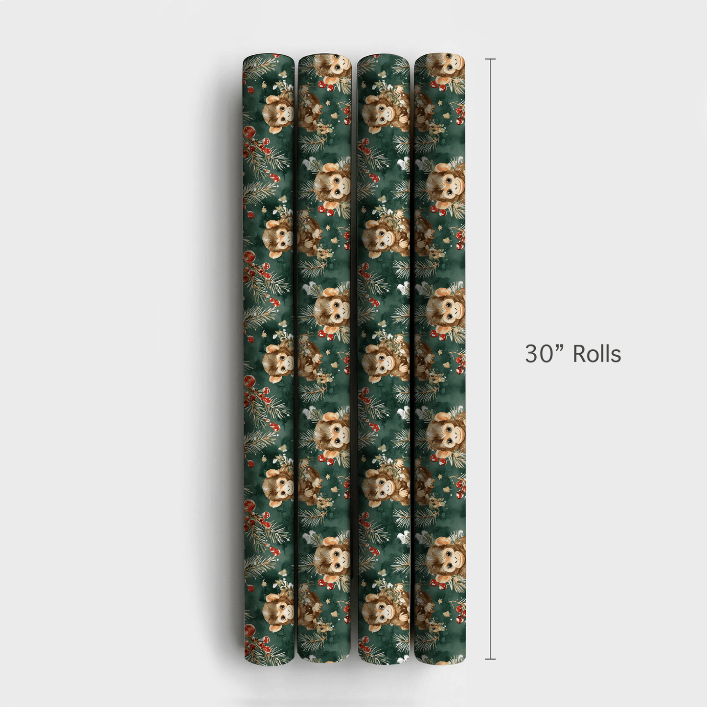 Monkeying Around the Tree - Wrapping Paper - Aspen & Arlo