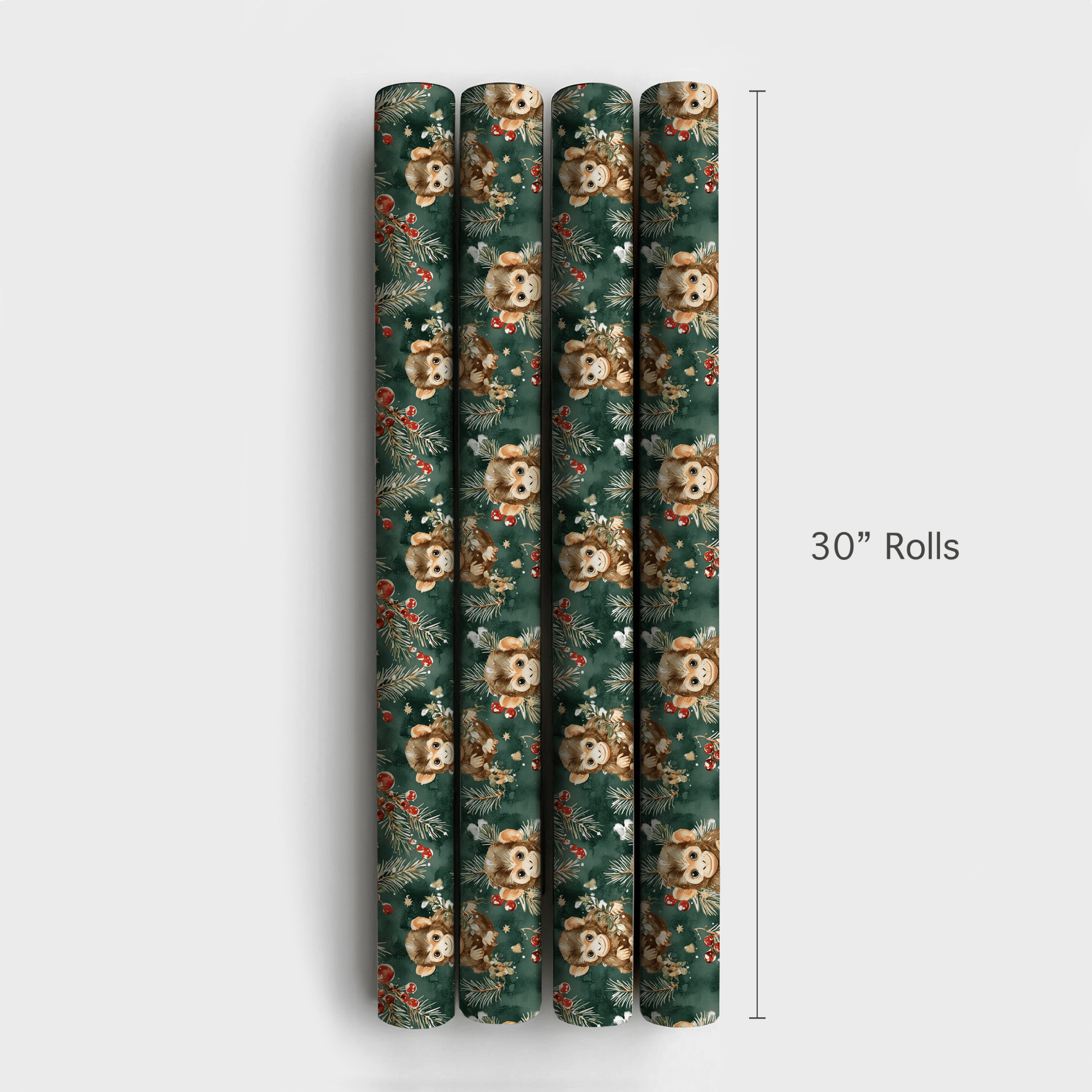 Monkeying Around the Tree - Wrapping Paper - Aspen & Arlo