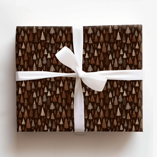 Dark Brown Themed - Wrapping Paper - Aspen & Arlo