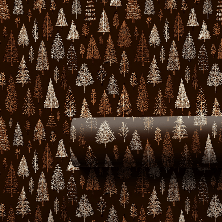 Dark Brown Themed - Wrapping Paper - Aspen & Arlo