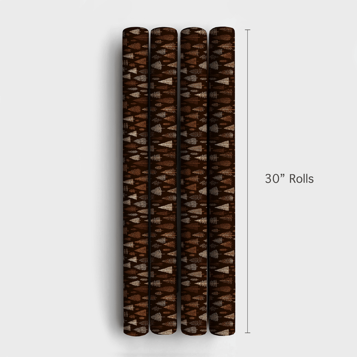 Dark Brown Themed - Wrapping Paper - Aspen & Arlo