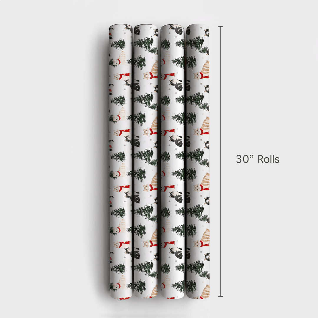 Snow Day for the Cats - Wrapping Paper - Aspen & Arlo