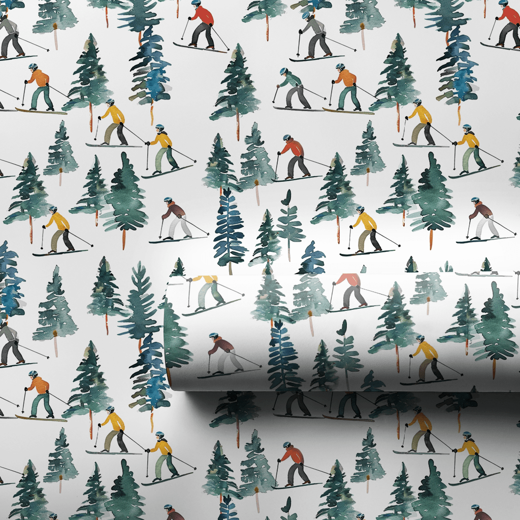 Ski Slopes - Wrapping Paper - Aspen & Arlo
