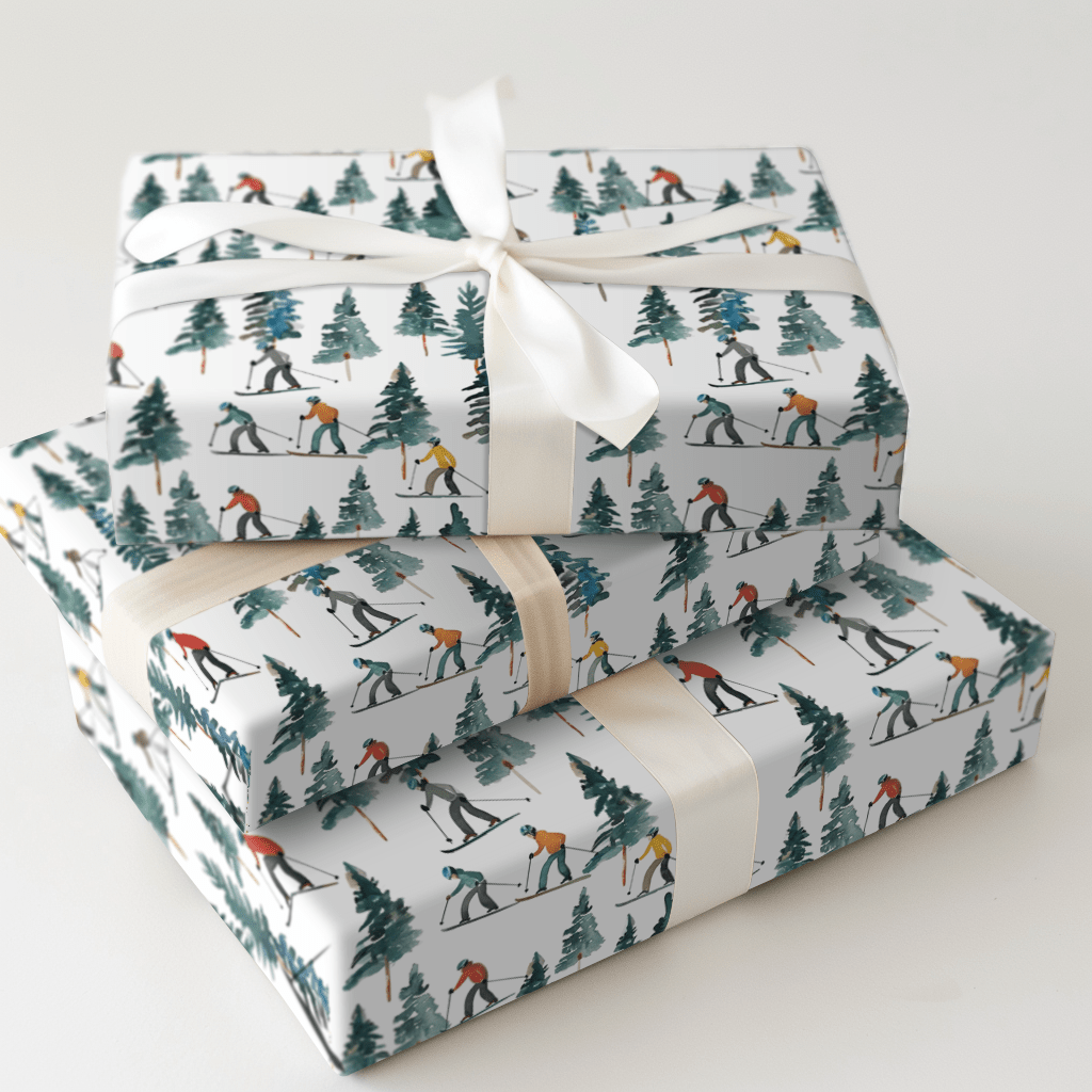 Ski Slopes - Wrapping Paper - Aspen & Arlo