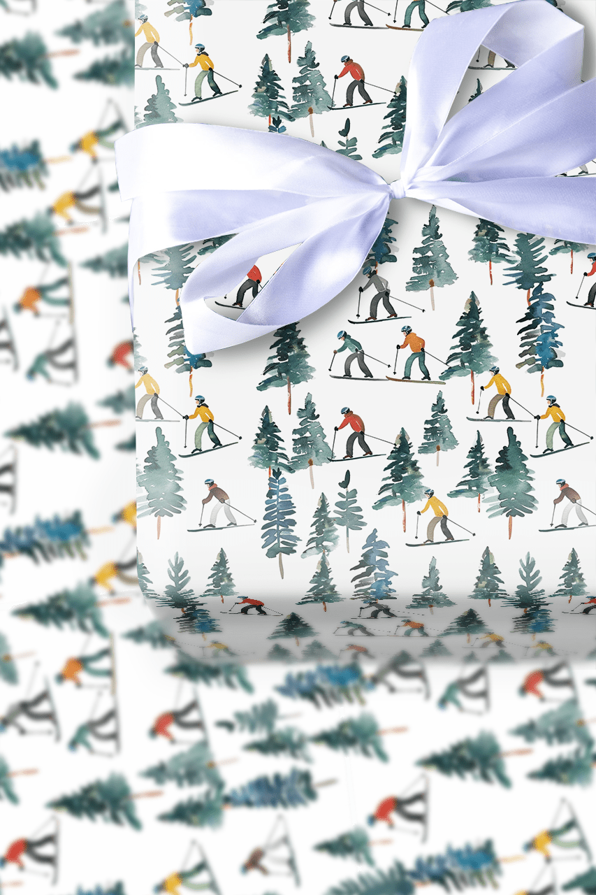 Ski Slopes - Wrapping Paper - Aspen & Arlo