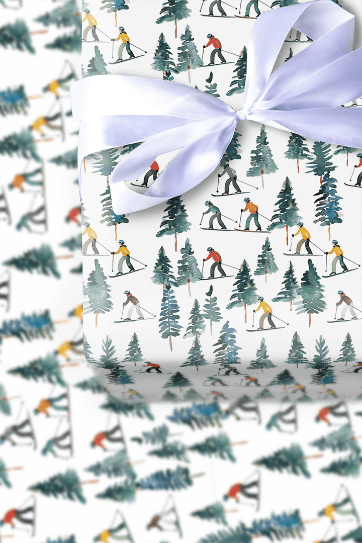 Ski Slopes - Wrapping Paper - Aspen & Arlo
