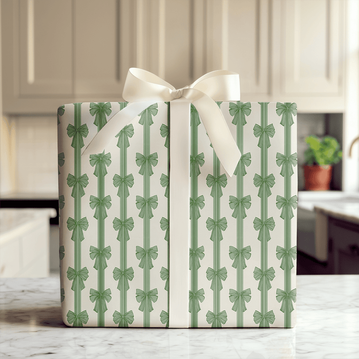 Winter Ribbon Garden - Wrapping Paper - Aspen & Arlo