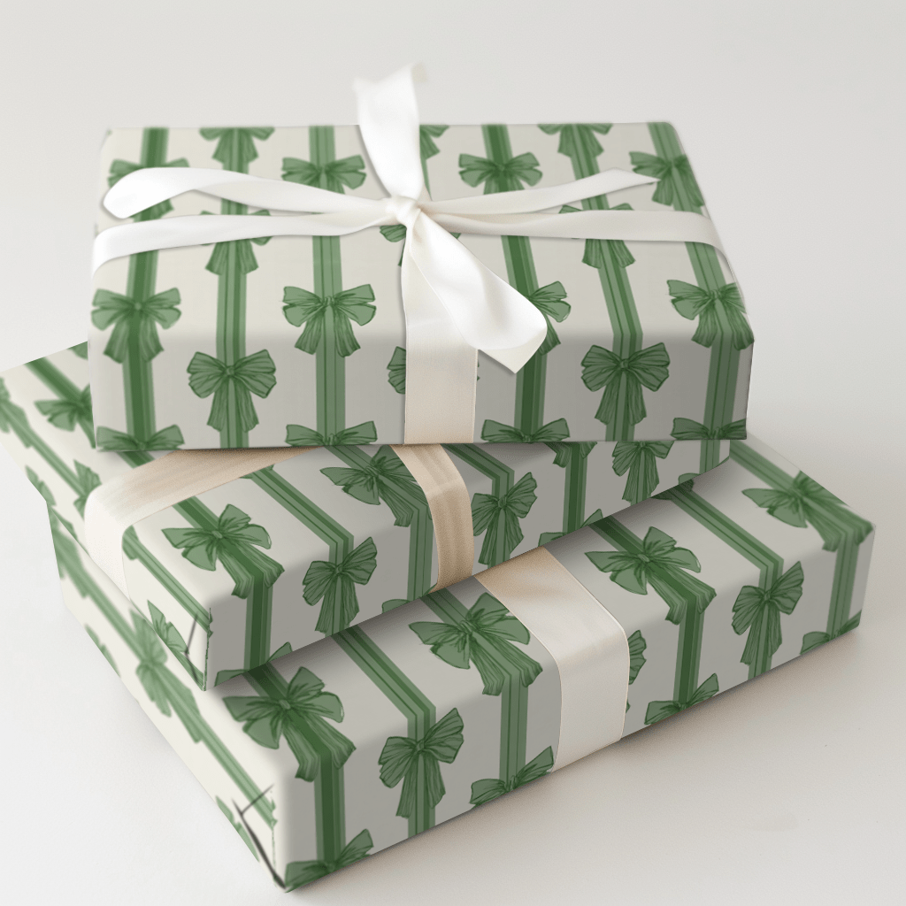 Winter Ribbon Garden - Wrapping Paper - Aspen & Arlo
