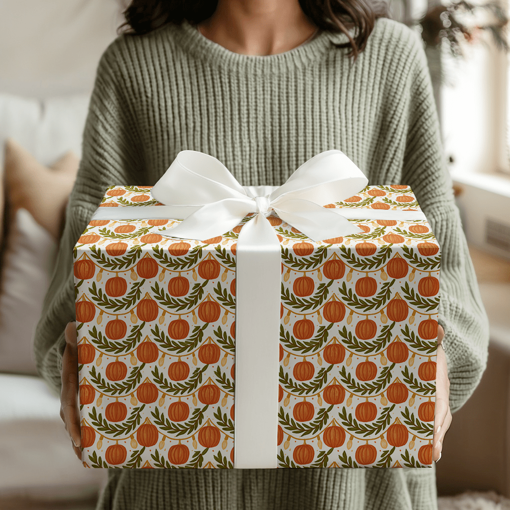 Gourd Garland Glow - Wrapping Paper - Aspen & Arlo