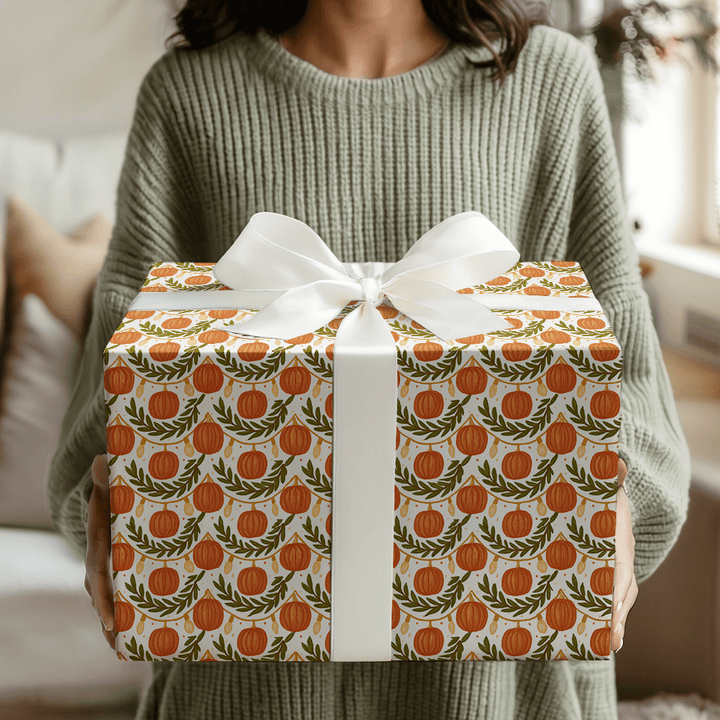 Gourd Garland Glow - Wrapping Paper - Aspen & Arlo
