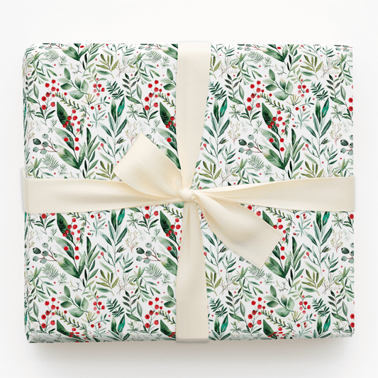 Holly Happies - Wrapping Paper - Aspen & Arlo