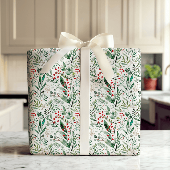 Holly Happies - Wrapping Paper - Aspen & Arlo