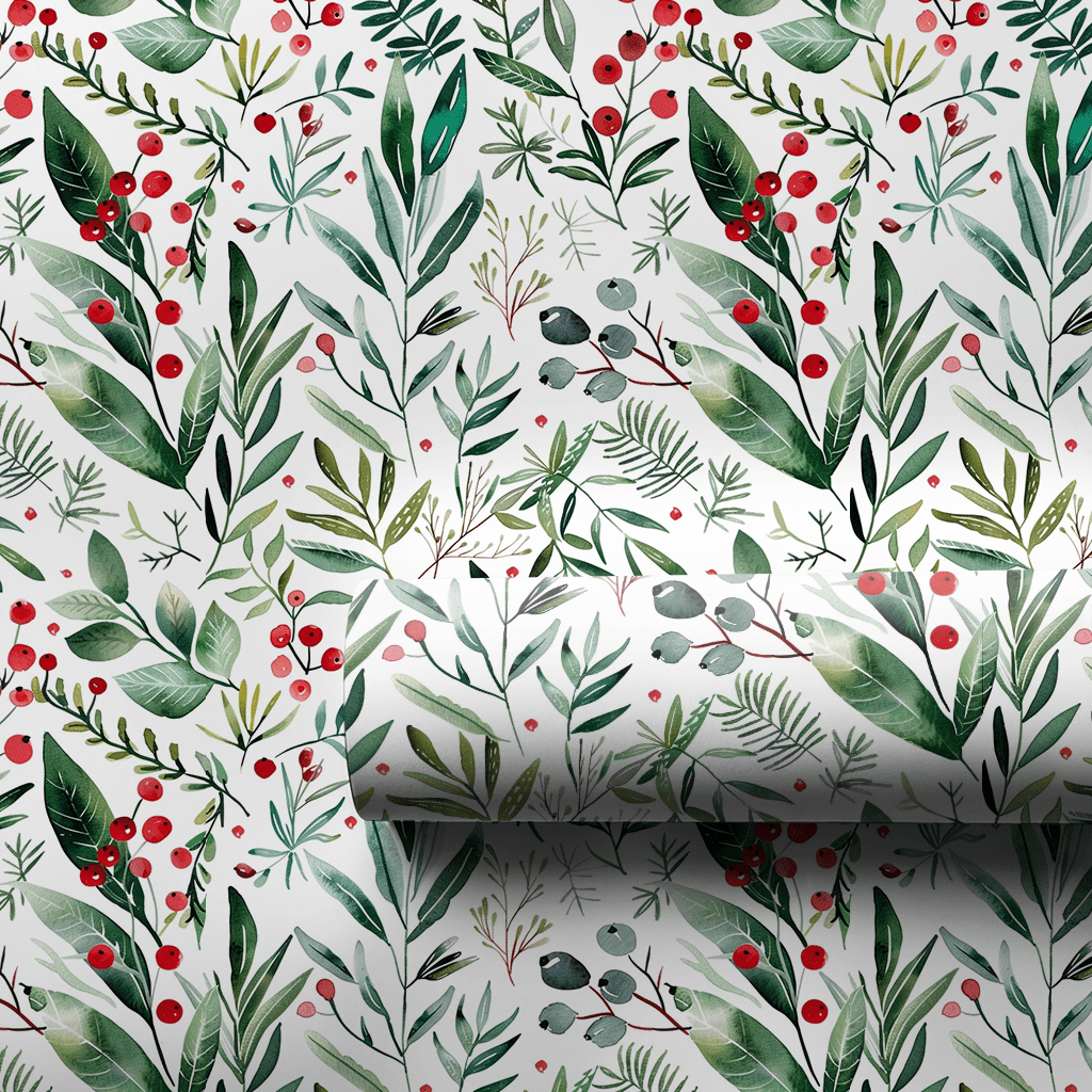 Holly Happies - Wrapping Paper - Aspen & Arlo
