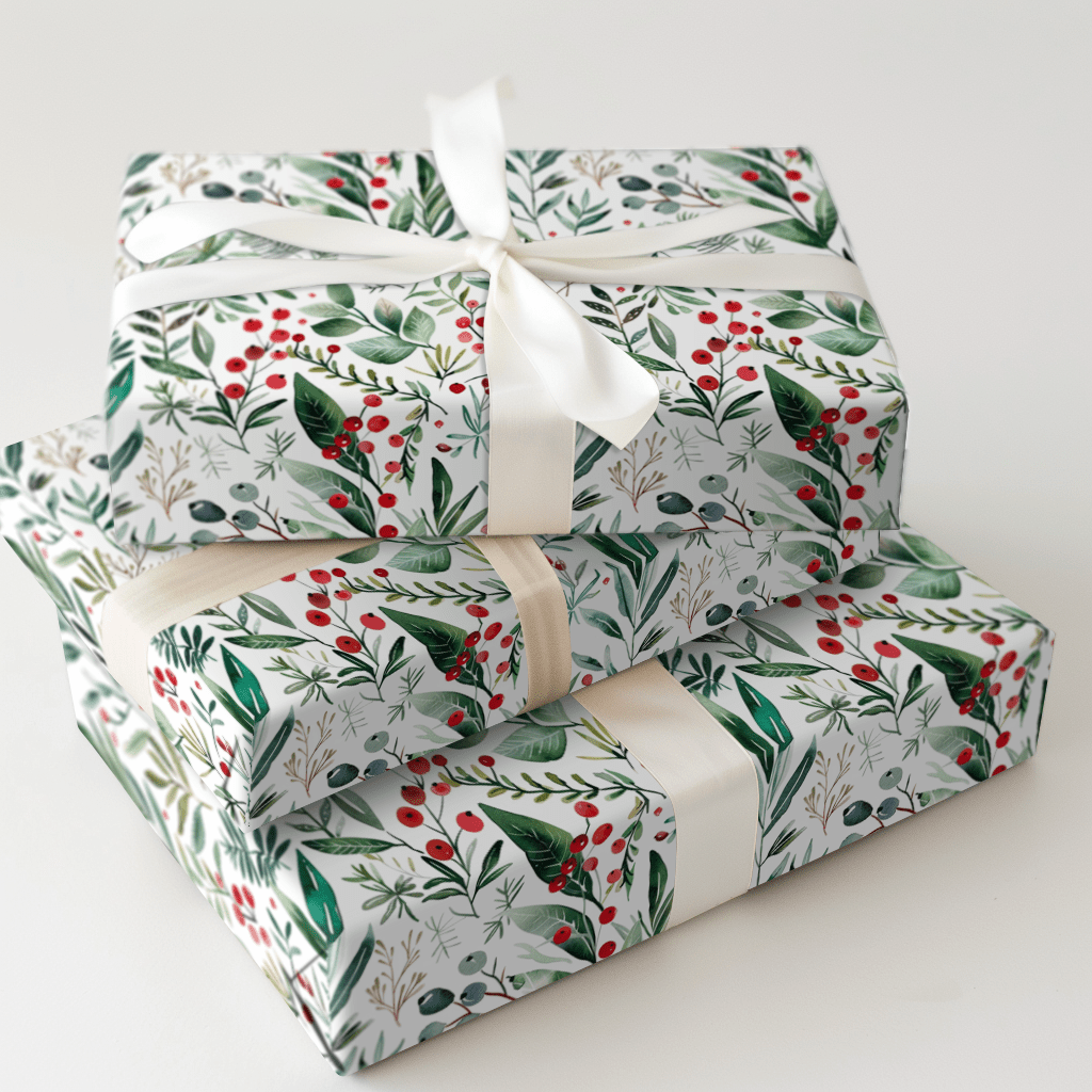 Holly Happies - Wrapping Paper - Aspen & Arlo
