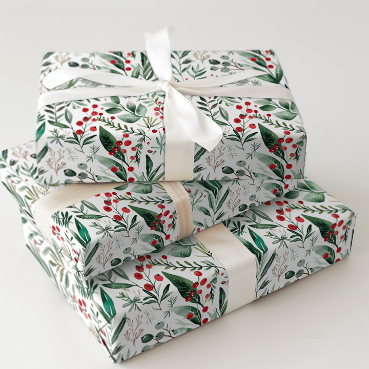 Holly Happies - Wrapping Paper - Aspen & Arlo