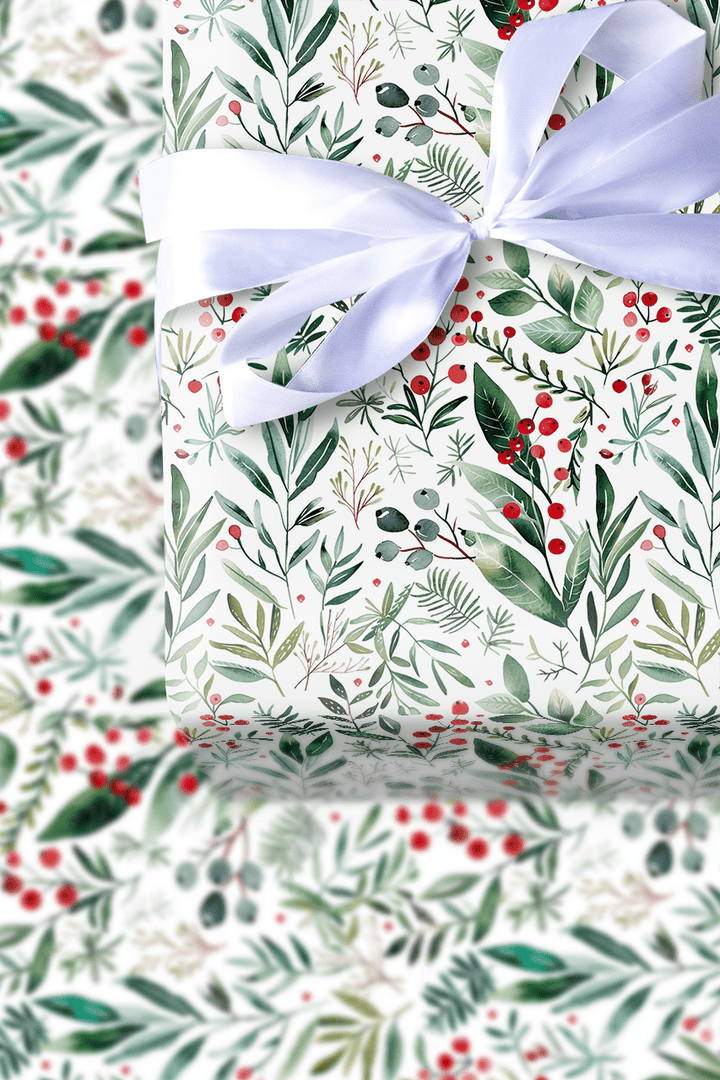 Holly Happies - Wrapping Paper - Aspen & Arlo