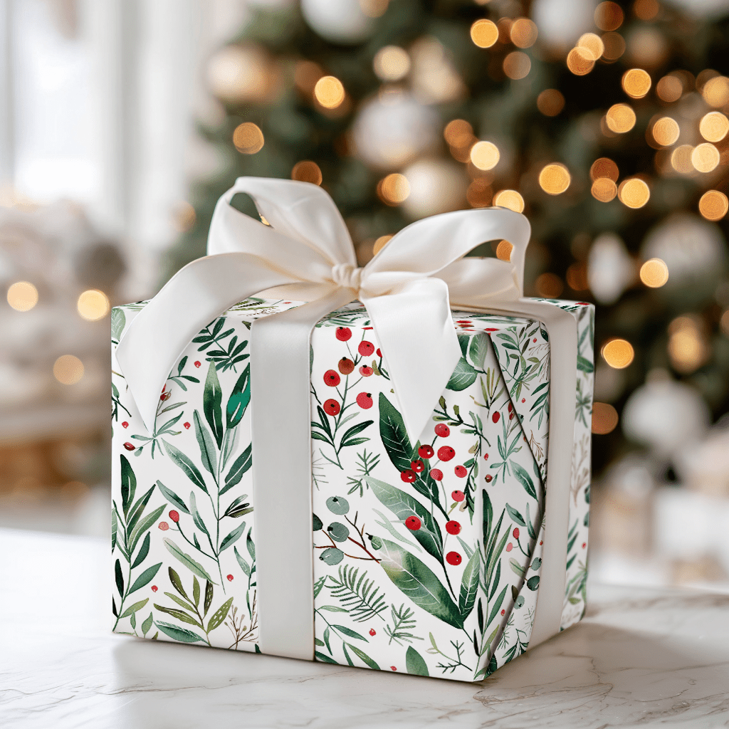 Holly Happies - Wrapping Paper - Aspen & Arlo