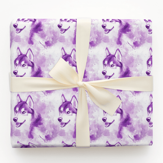 Go Husky Violet - Wrapping Paper - Aspen & Arlo