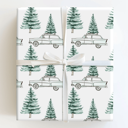 Tinsel Blue Beauty - Wrapping Paper - Aspen & Arlo