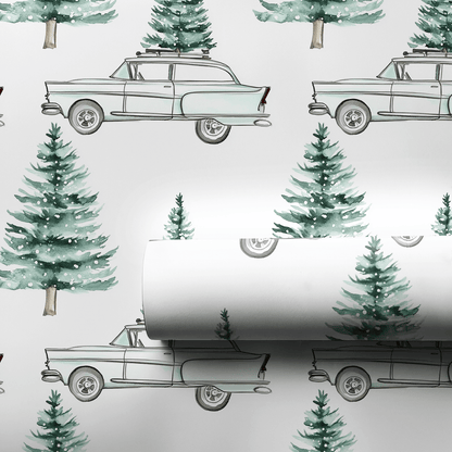 Tinsel Blue Beauty - Wrapping Paper - Aspen & Arlo