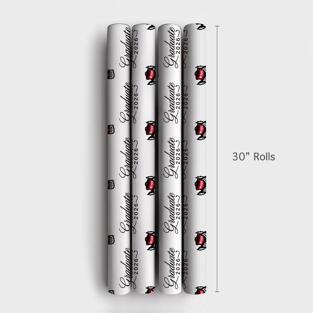 NC State Graduate 2026 - Wrapping Paper - Aspen & Arlo