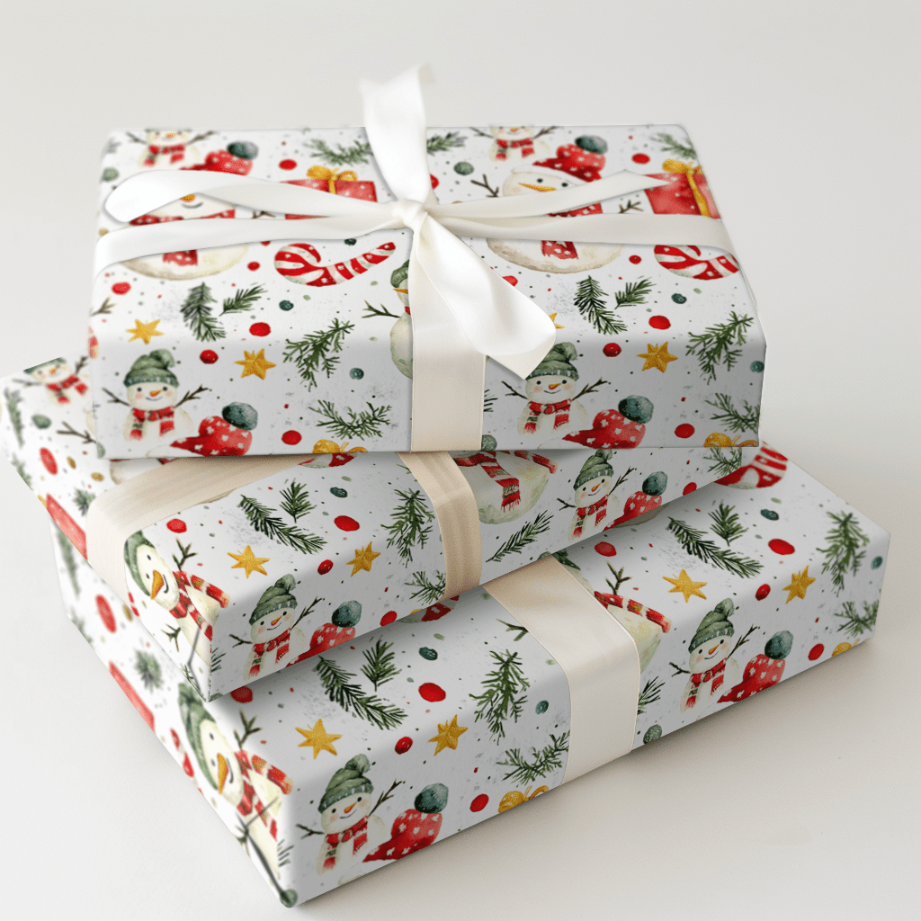 Snowman Mania - Wrapping Paper - Aspen & Arlo