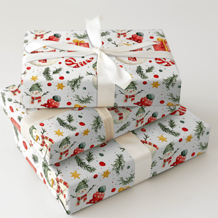 Snowman Mania - Wrapping Paper - Aspen & Arlo