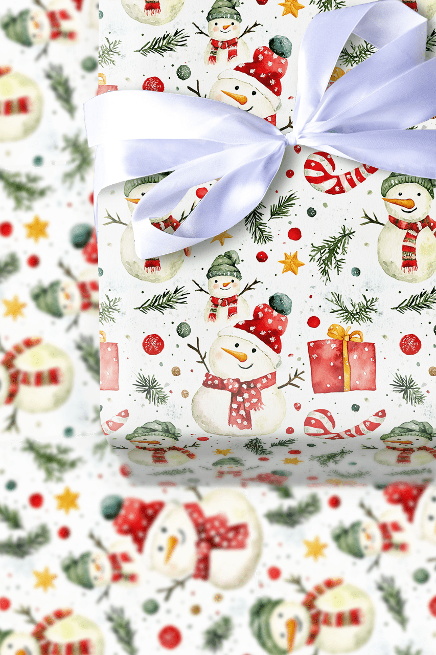 Snowman Mania - Wrapping Paper - Aspen & Arlo