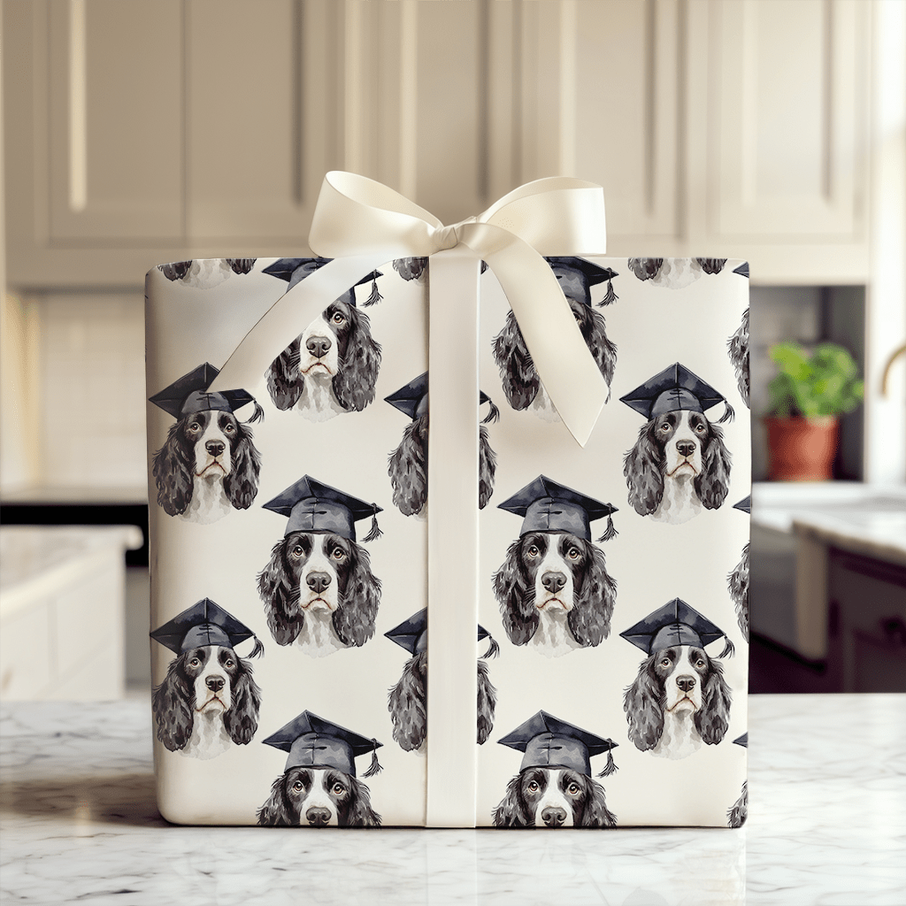 Springer Spaniel Graduate - Wrapping Paper - Aspen & Arlo