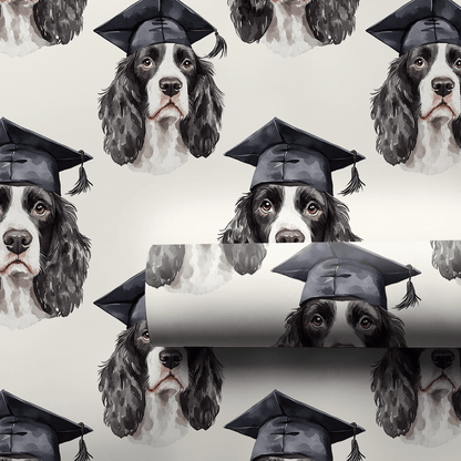 Springer Spaniel Graduate - Wrapping Paper - Aspen & Arlo