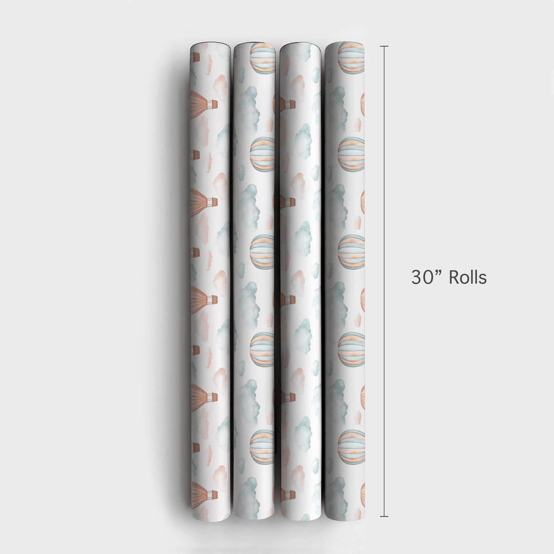 Soaring in Soft Shades - Wrapping Paper - Aspen & Arlo